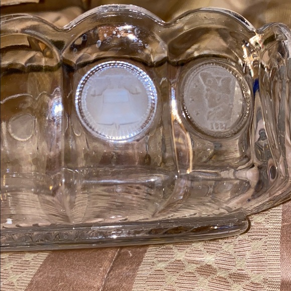 Box41 Vintage Fostoria Elegant Clear Glass Decorative Bowl - Picture 3 of 5